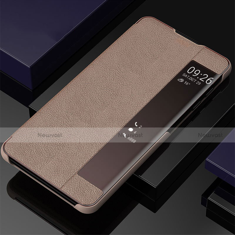 Leather Case Stands Flip Cover T04 Holder for Samsung Galaxy Note 10 Plus 5G