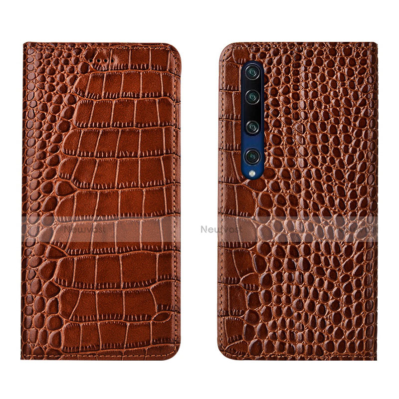Leather Case Stands Flip Cover T04 Holder for Xiaomi Mi 10