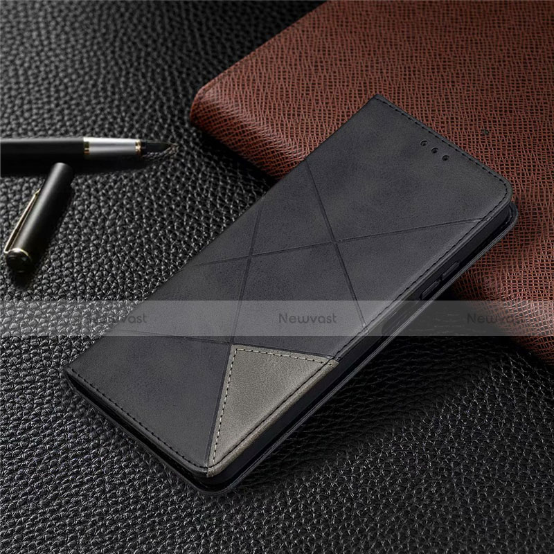 Leather Case Stands Flip Cover T04 Holder for Xiaomi Mi 10T Lite 5G Black