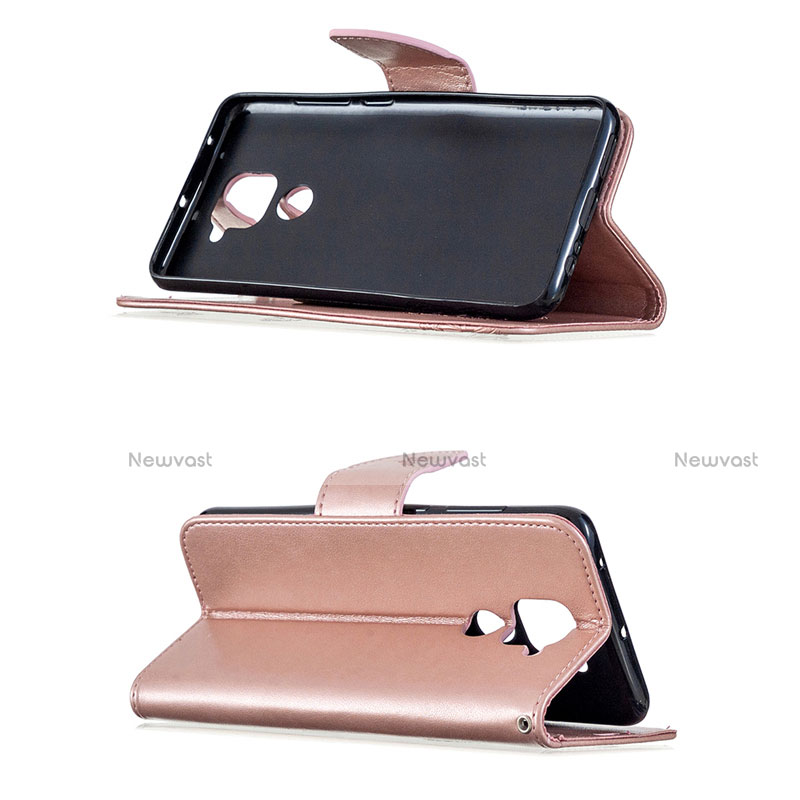 Leather Case Stands Flip Cover T04 Holder for Xiaomi Redmi 10X 4G