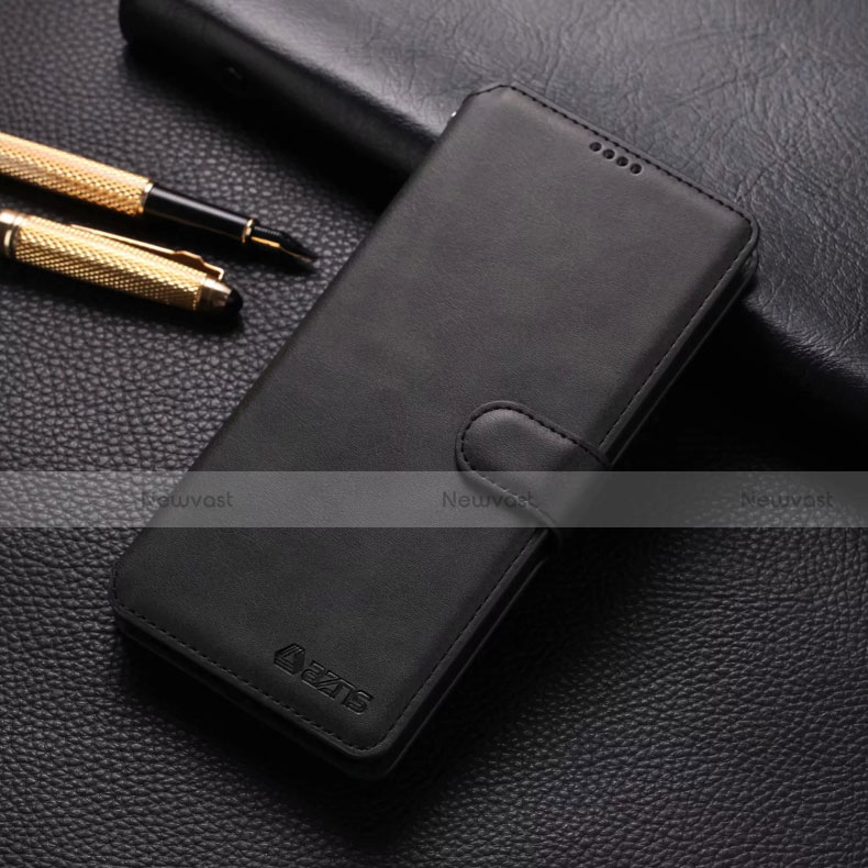 Leather Case Stands Flip Cover T04 Holder for Xiaomi Redmi Note 8 Pro Black
