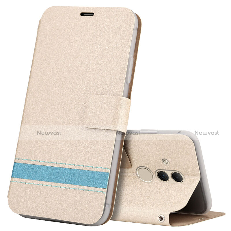 Leather Case Stands Flip Cover T05 Holder for Huawei Mate 20 Lite