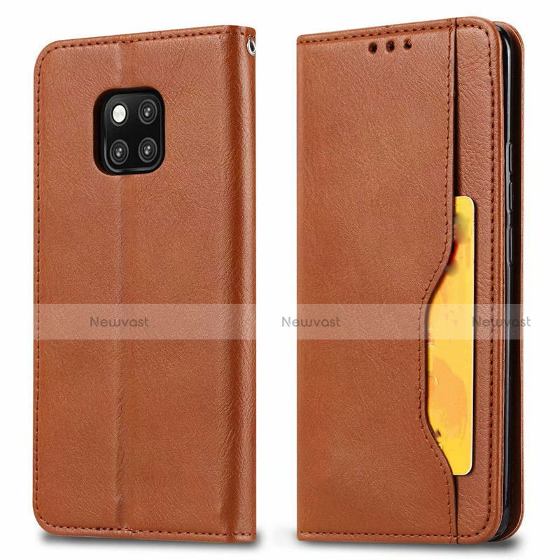 Leather Case Stands Flip Cover T05 Holder for Huawei Mate 20 Pro