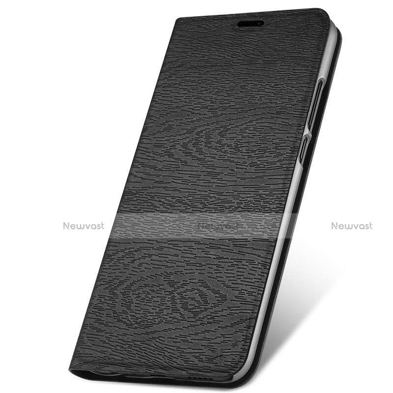 Leather Case Stands Flip Cover T05 Holder for Huawei Nova 4e Black