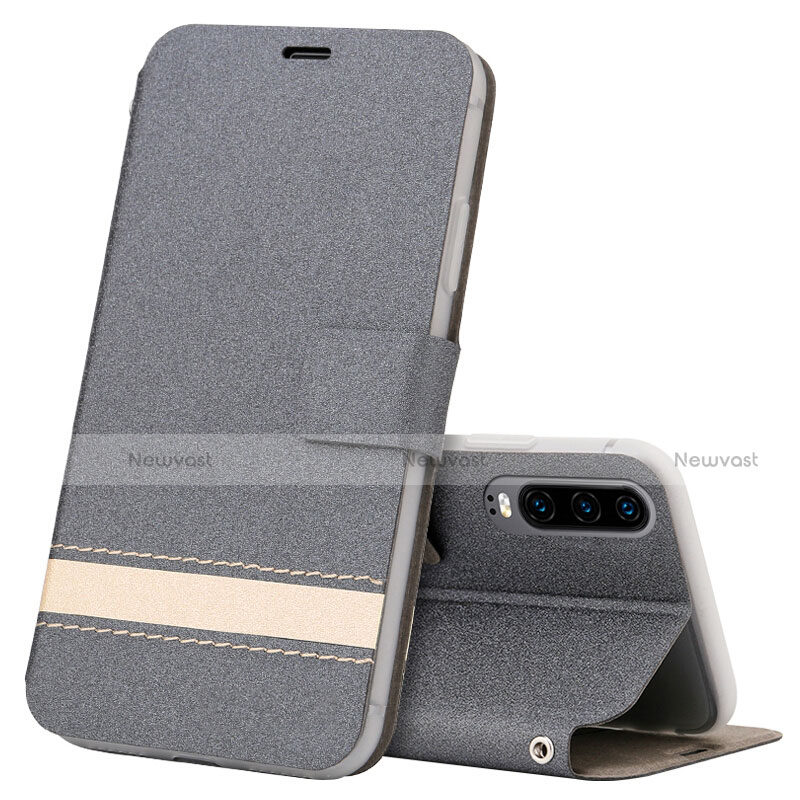 Leather Case Stands Flip Cover T05 Holder for Huawei P30