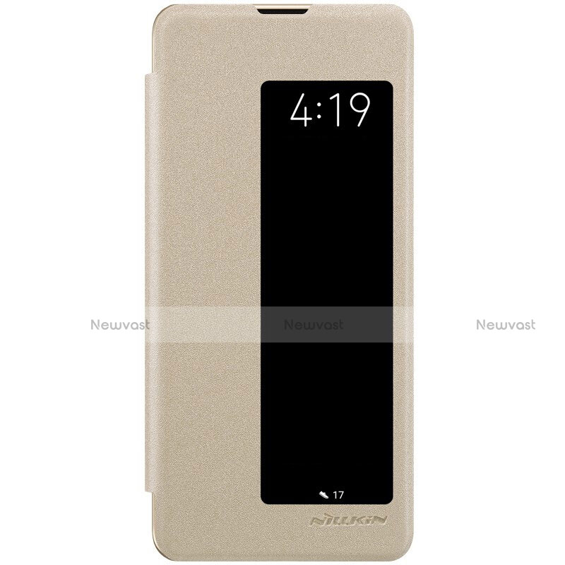 Leather Case Stands Flip Cover T05 Holder for Huawei P30 Pro Gold