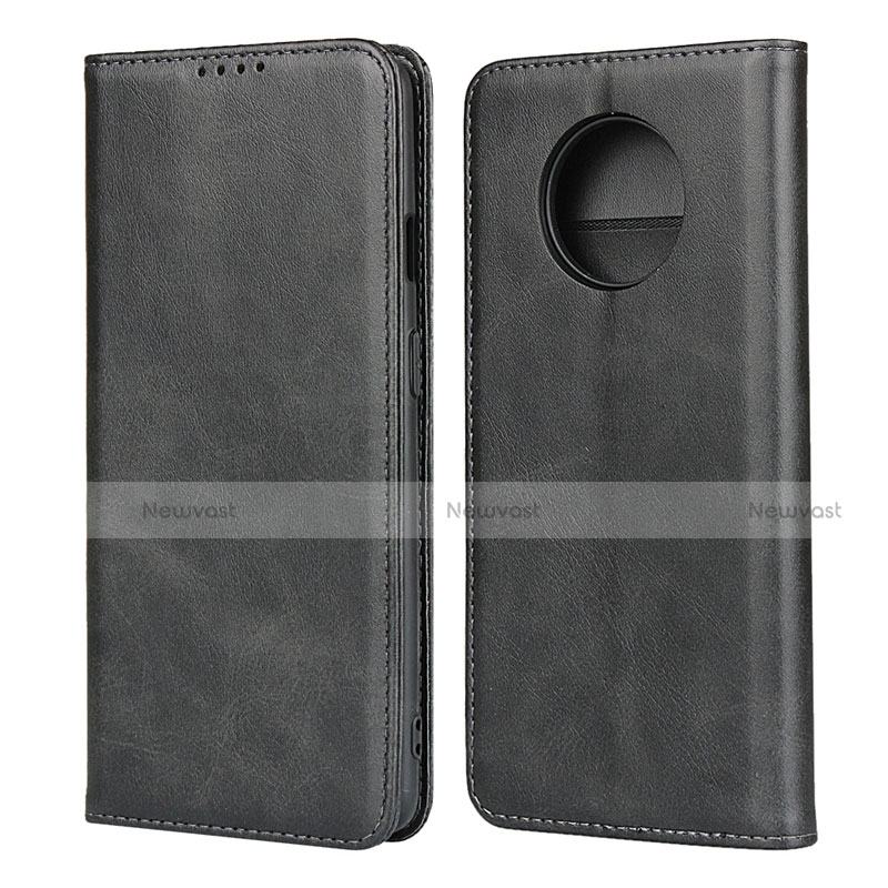 Leather Case Stands Flip Cover T05 Holder for OnePlus 7T Black