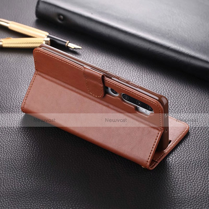 Leather Case Stands Flip Cover T05 Holder for Xiaomi Mi Note 10