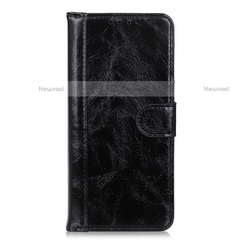 Leather Case Stands Flip Cover T05 Holder for Xiaomi Poco M3 Black