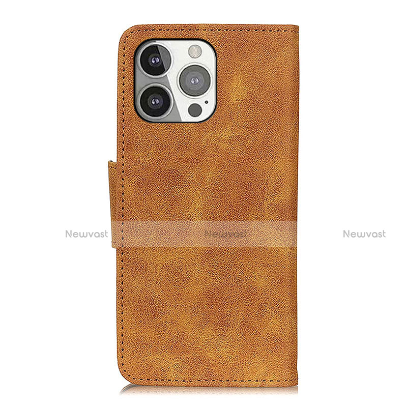 Leather Case Stands Flip Cover T06 Holder for Apple iPhone 14 Pro