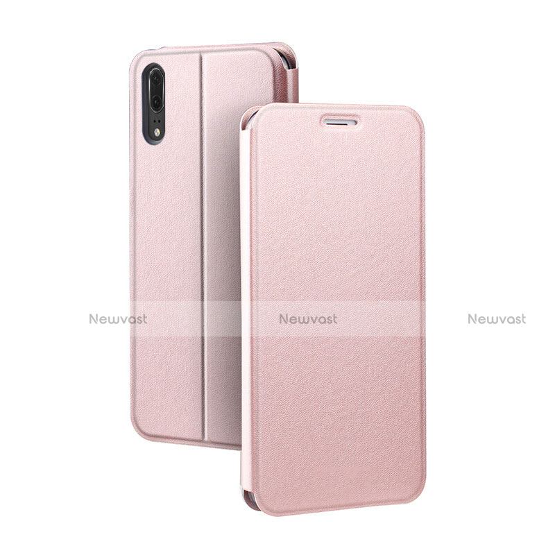 Leather Case Stands Flip Cover T06 Holder for Huawei P20