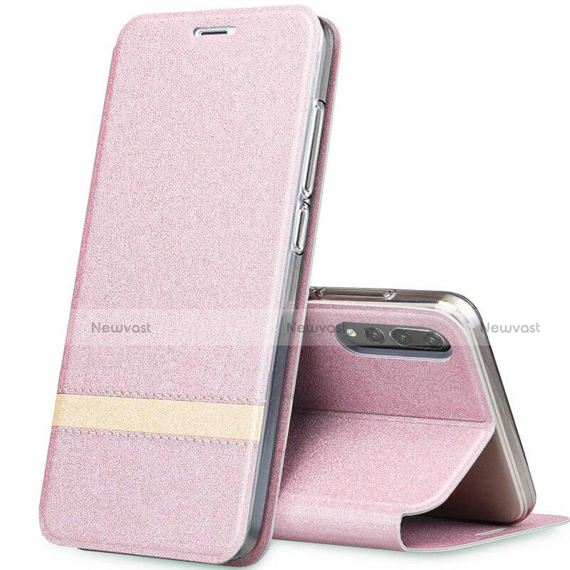 Leather Case Stands Flip Cover T06 Holder for Huawei P20 Pro
