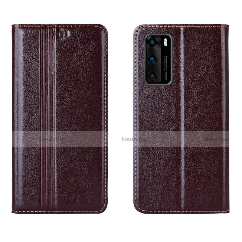 Leather Case Stands Flip Cover T06 Holder for Huawei P40