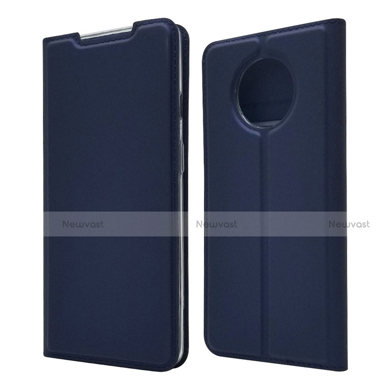 Leather Case Stands Flip Cover T06 Holder for OnePlus 7T Blue