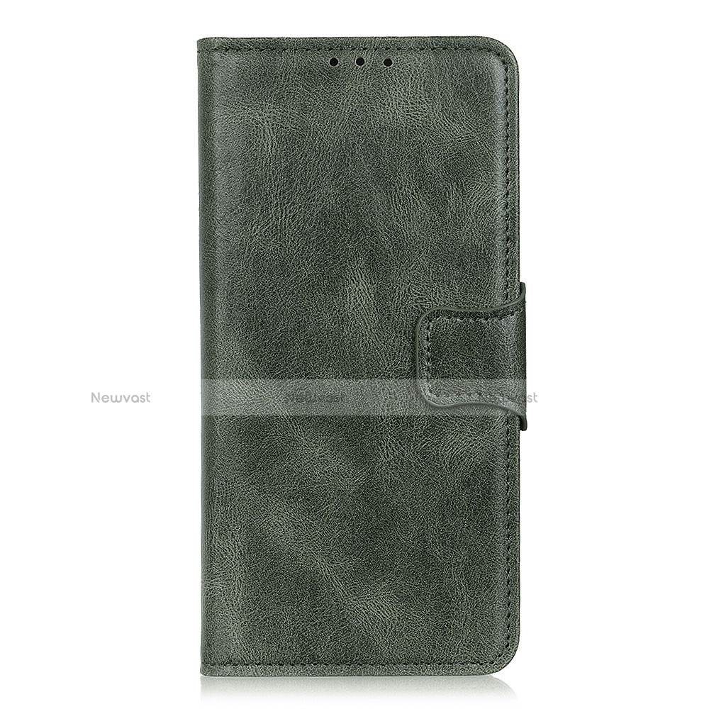 Leather Case Stands Flip Cover T06 Holder for OnePlus 8 Pro Green