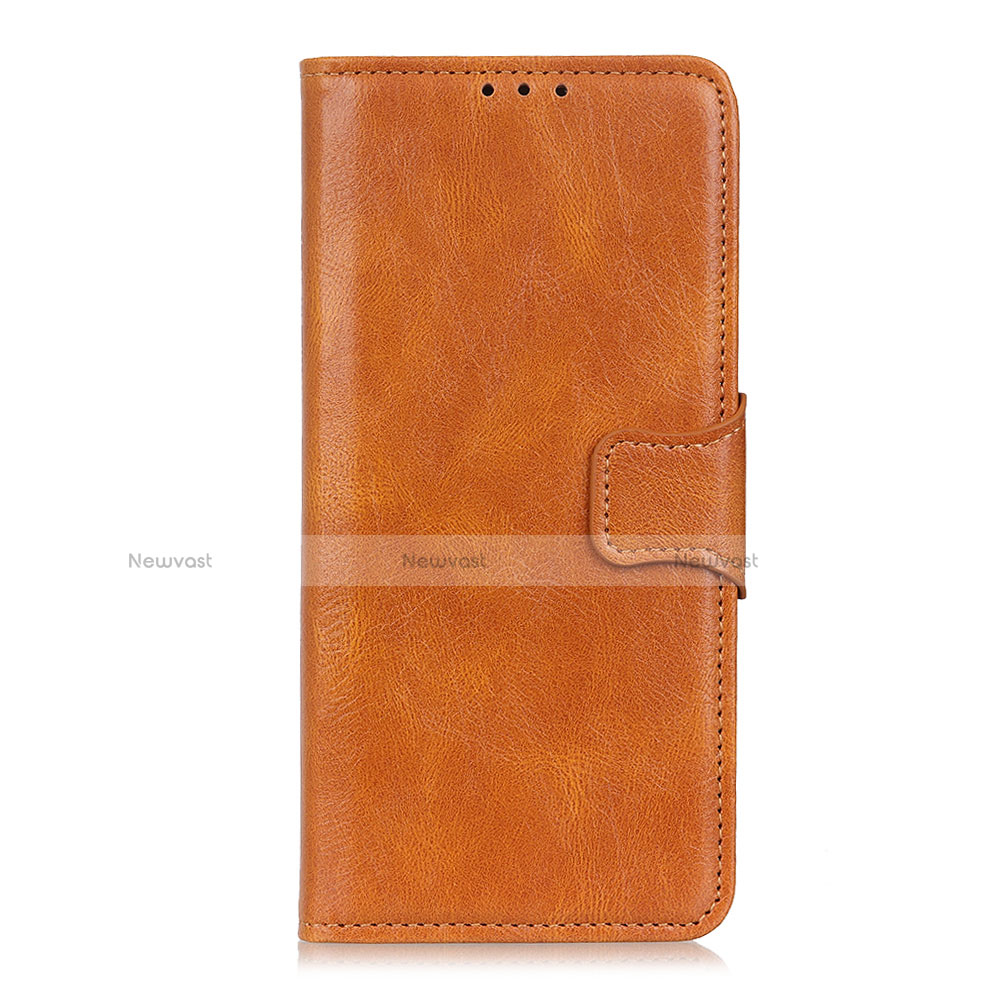 Leather Case Stands Flip Cover T06 Holder for OnePlus 8 Pro Orange