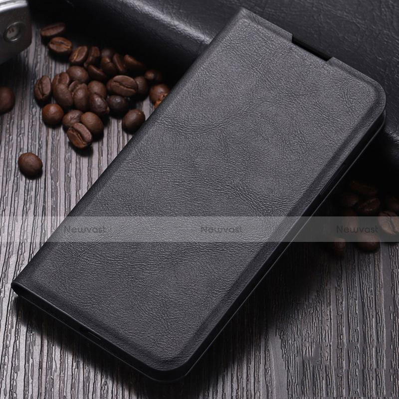 Leather Case Stands Flip Cover T06 Holder for Samsung Galaxy Note 10 Plus Black