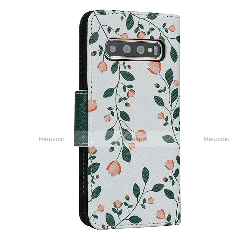 Leather Case Stands Flip Cover T06 Holder for Samsung Galaxy S10