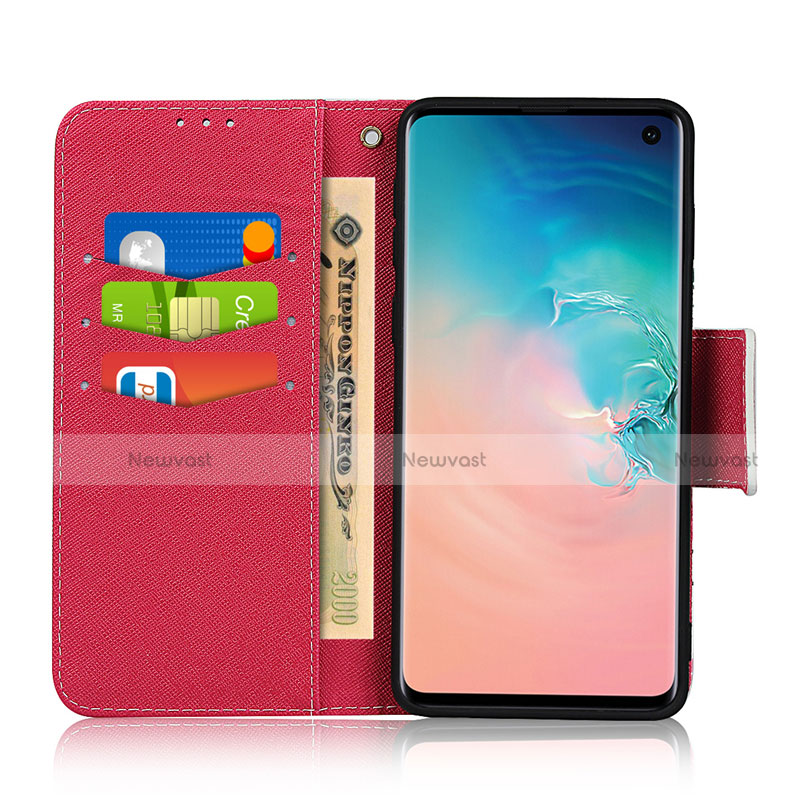 Leather Case Stands Flip Cover T06 Holder for Samsung Galaxy S10 5G