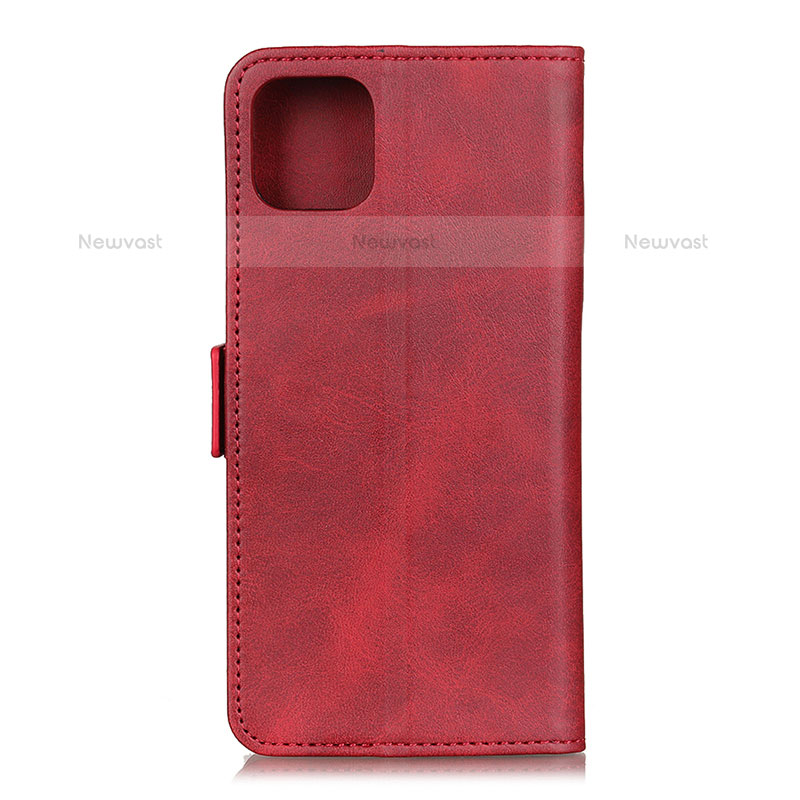Leather Case Stands Flip Cover T06 Holder for Xiaomi Mi 11 5G Red