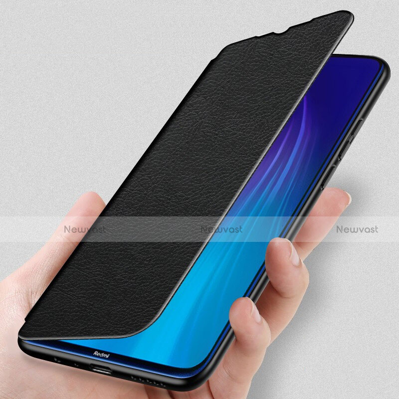Leather Case Stands Flip Cover T06 Holder for Xiaomi Redmi Note 8 (2021)