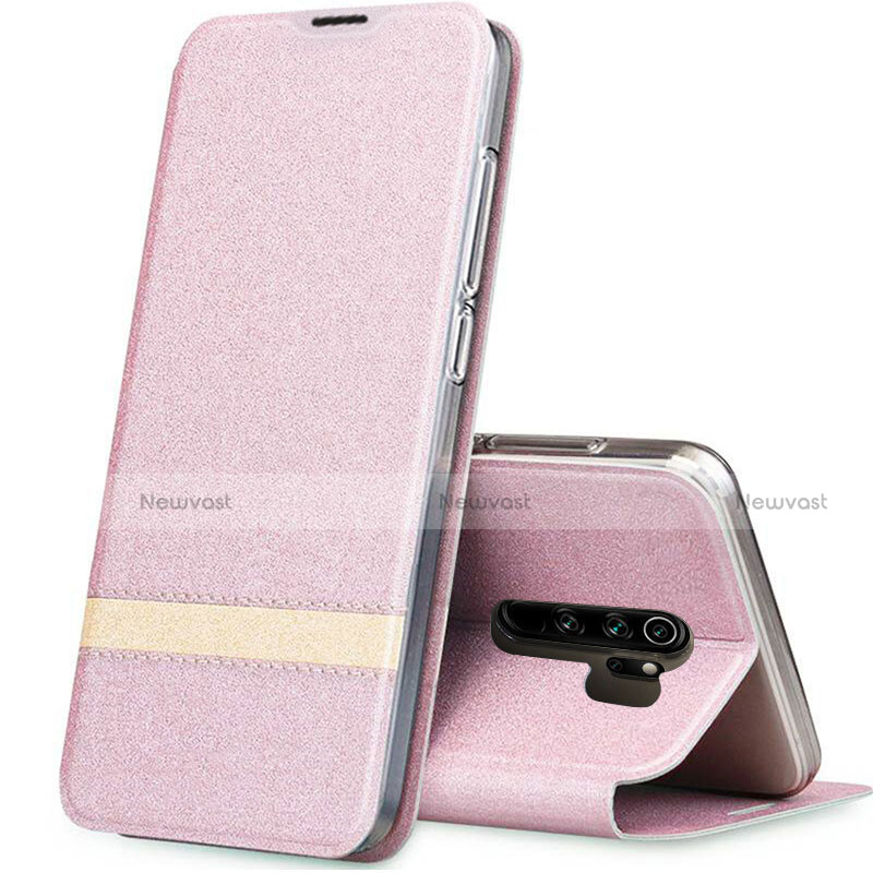 Leather Case Stands Flip Cover T06 Holder for Xiaomi Redmi Note 8 Pro