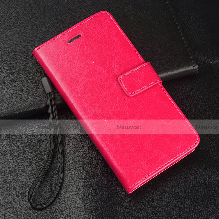 Leather Case Stands Flip Cover T07 Holder for Apple iPhone 11 Pro Hot Pink