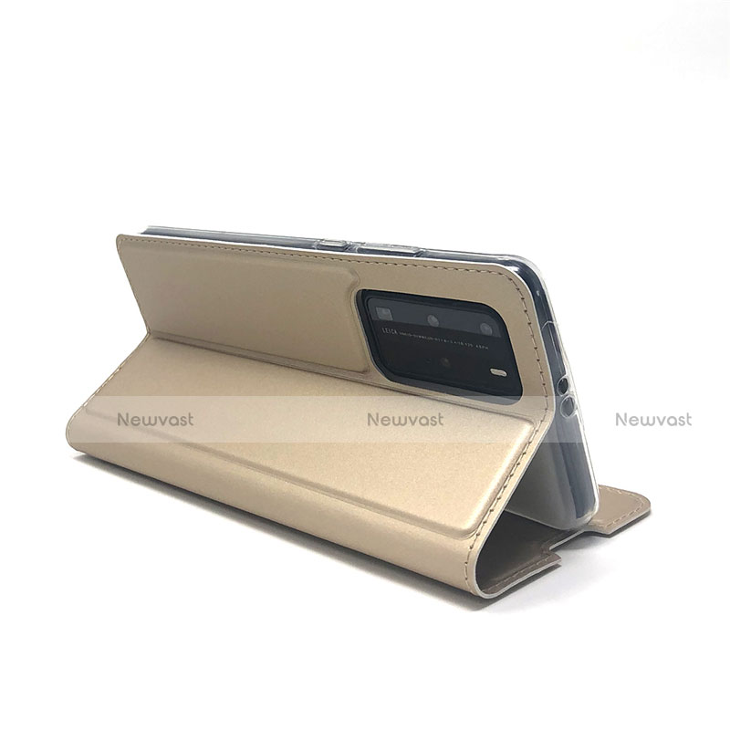 Leather Case Stands Flip Cover T07 Holder for Huawei P40 Pro