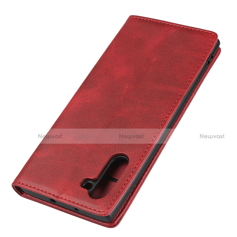 Leather Case Stands Flip Cover T07 Holder for Samsung Galaxy Note 10