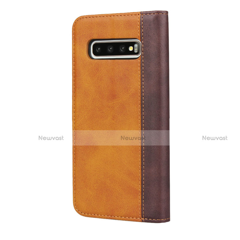Leather Case Stands Flip Cover T07 Holder for Samsung Galaxy S10 Plus