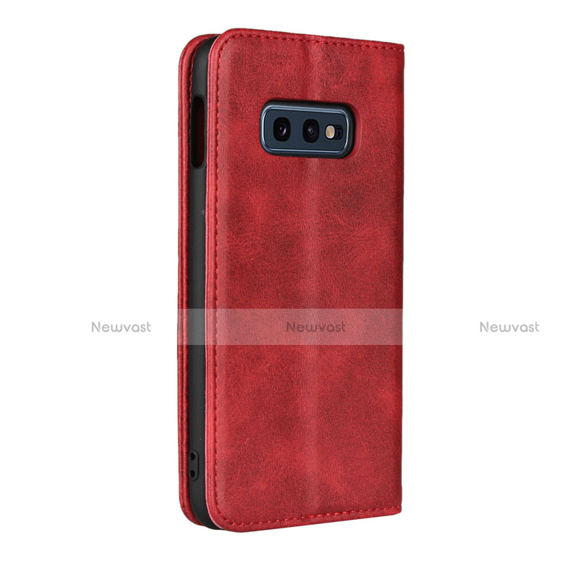 Leather Case Stands Flip Cover T07 Holder for Samsung Galaxy S10e
