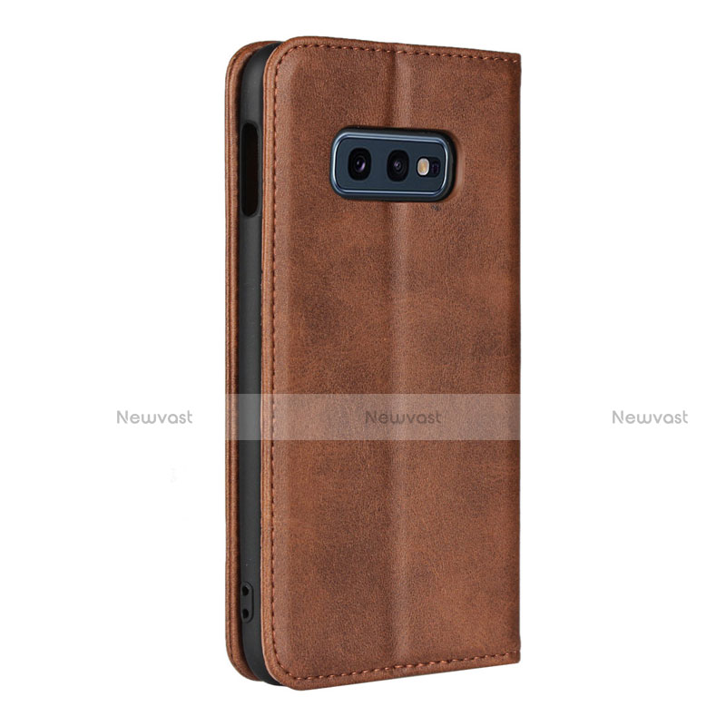 Leather Case Stands Flip Cover T07 Holder for Samsung Galaxy S10e