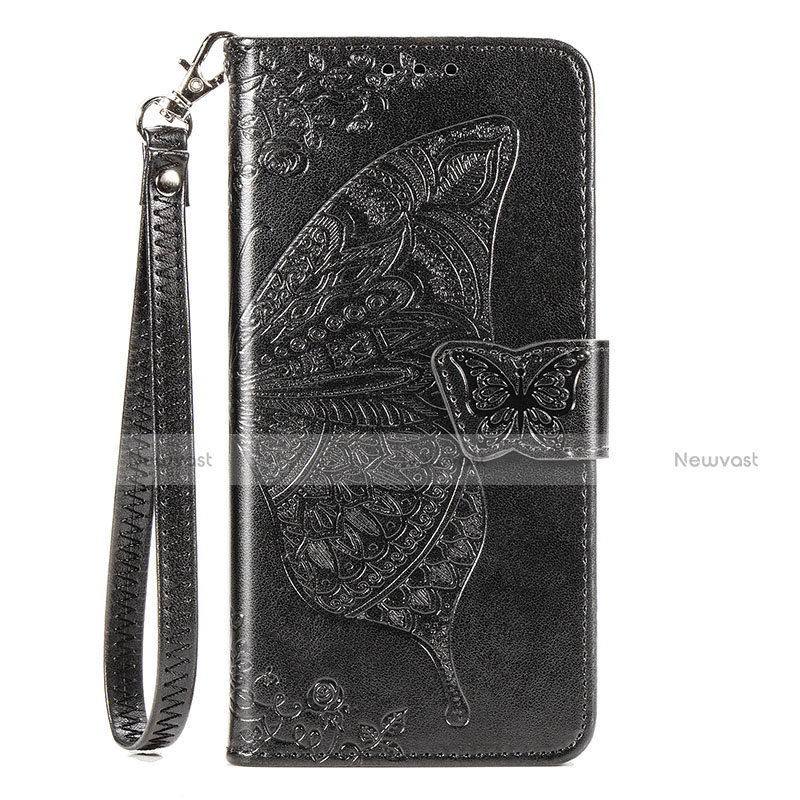 Leather Case Stands Flip Cover T07 Holder for Xiaomi Mi 10 Pro Black