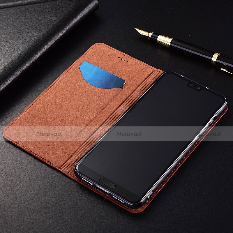 Leather Case Stands Flip Cover T08 Holder for Huawei Mate 20 Lite