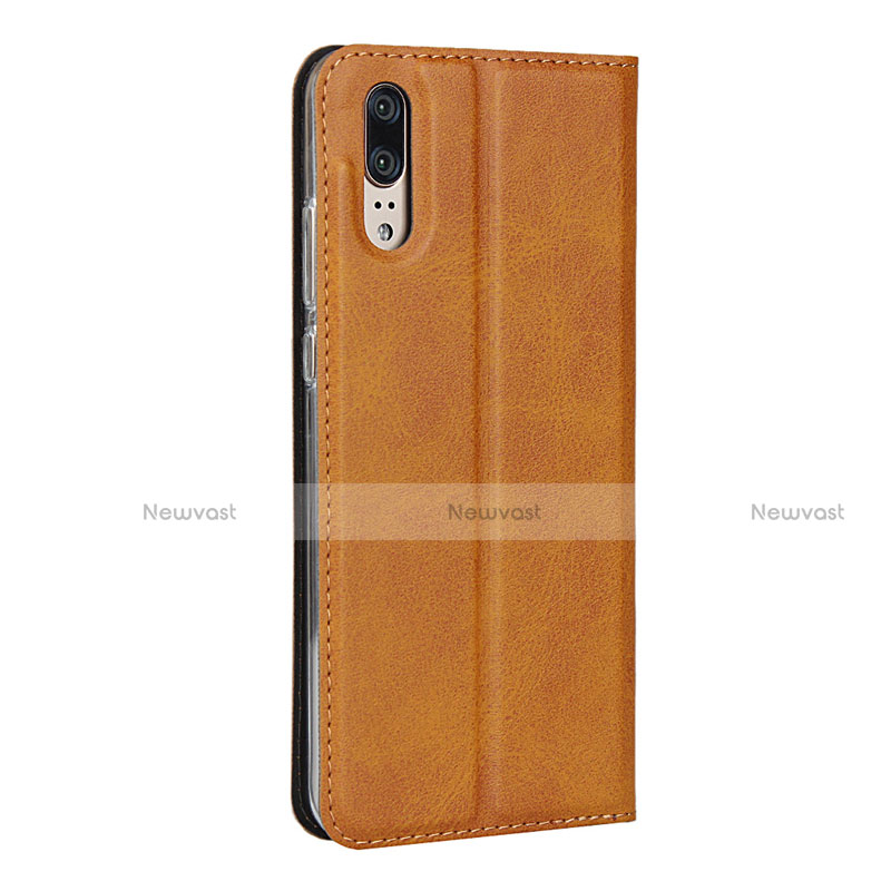 Leather Case Stands Flip Cover T08 Holder for Huawei P20