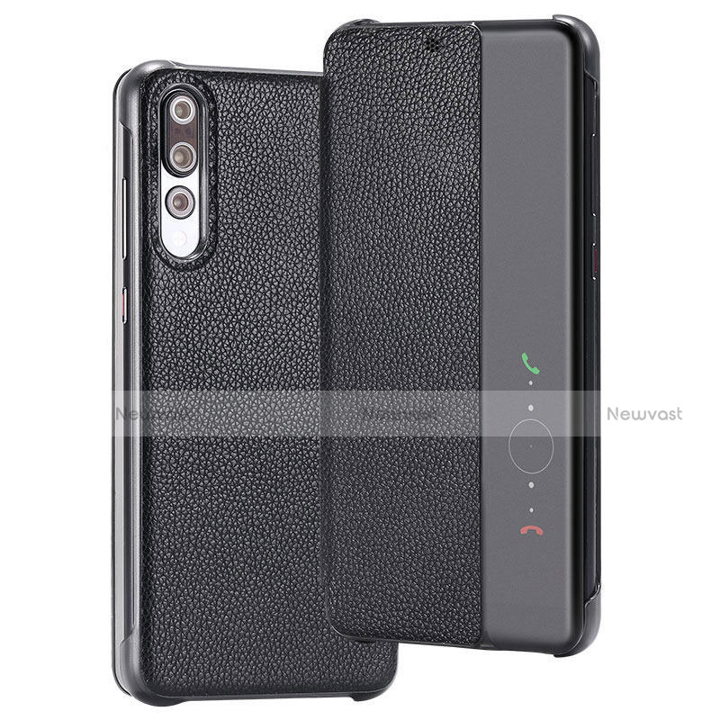 Leather Case Stands Flip Cover T08 Holder for Huawei P20 Pro
