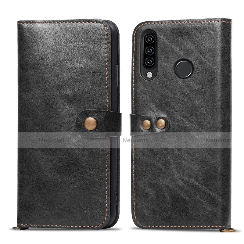 Leather Case Stands Flip Cover T08 Holder for Huawei P30 Lite