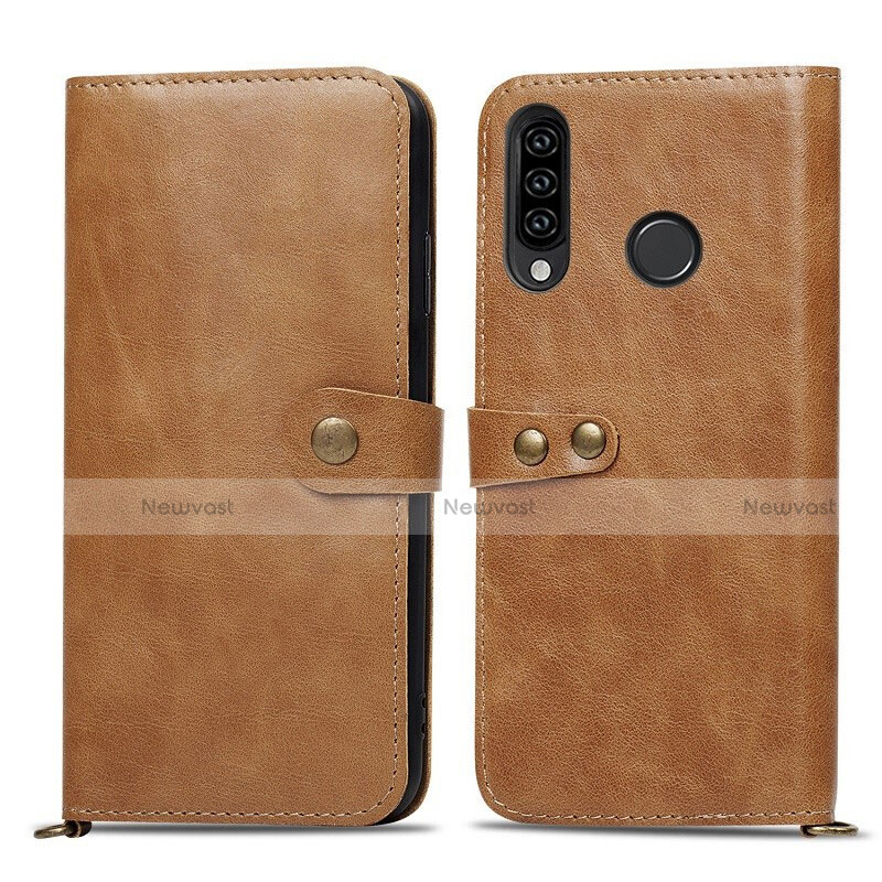 Leather Case Stands Flip Cover T08 Holder for Huawei P30 Lite