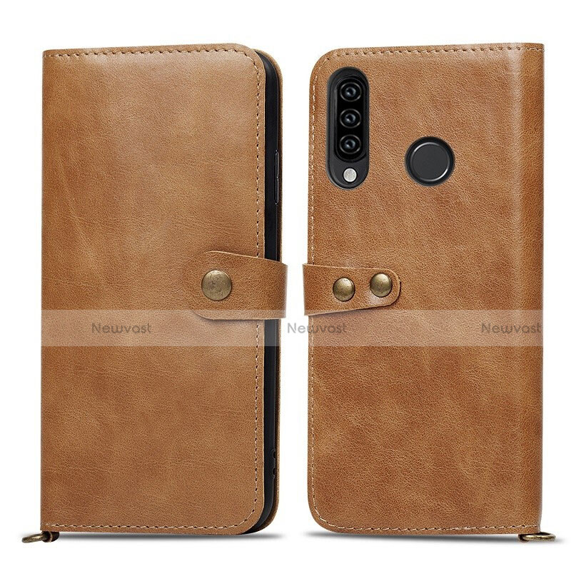 Leather Case Stands Flip Cover T08 Holder for Huawei P30 Lite XL