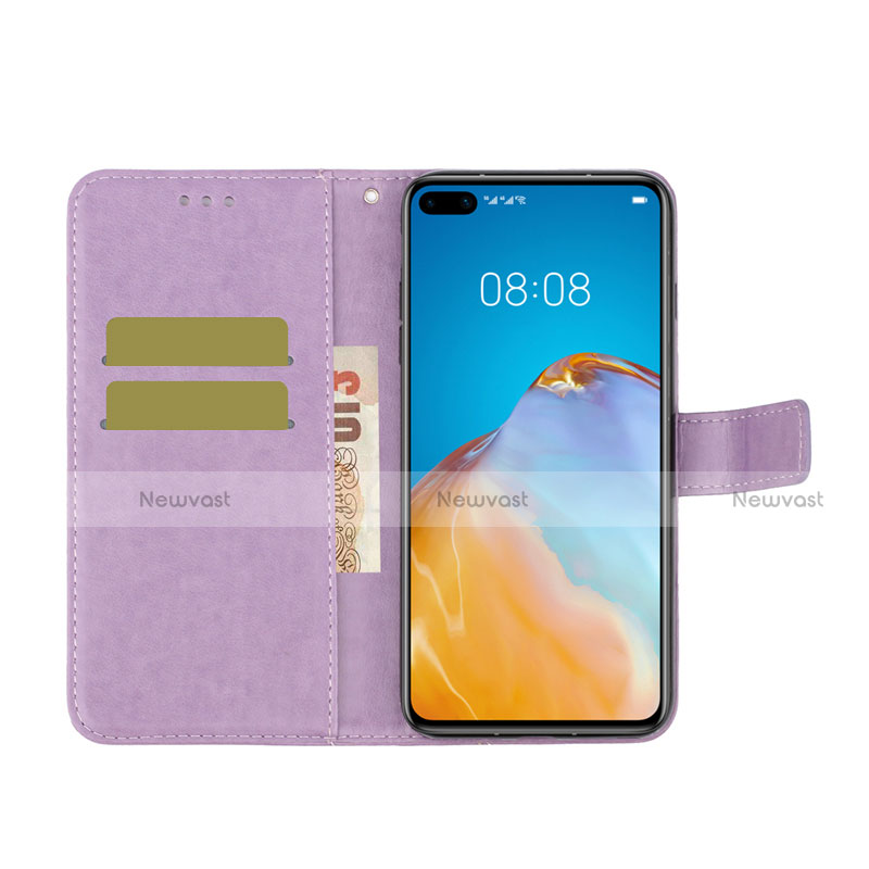 Leather Case Stands Flip Cover T08 Holder for Huawei P40 Pro