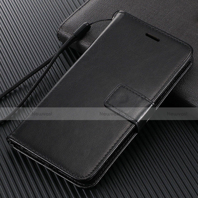 Leather Case Stands Flip Cover T08 Holder for Oppo Find X2 Black