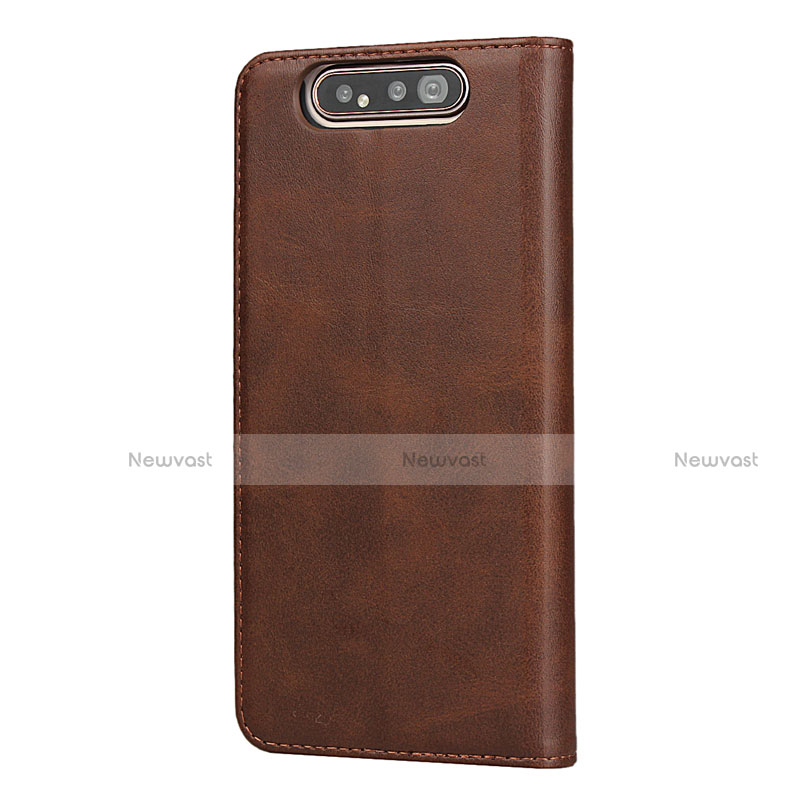 Leather Case Stands Flip Cover T08 Holder for Samsung Galaxy A90 4G