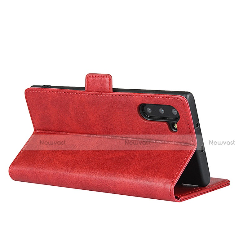 Leather Case Stands Flip Cover T08 Holder for Samsung Galaxy Note 10