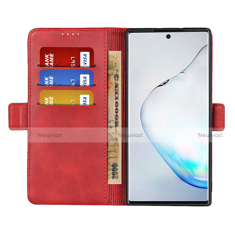 Leather Case Stands Flip Cover T08 Holder for Samsung Galaxy Note 10 5G