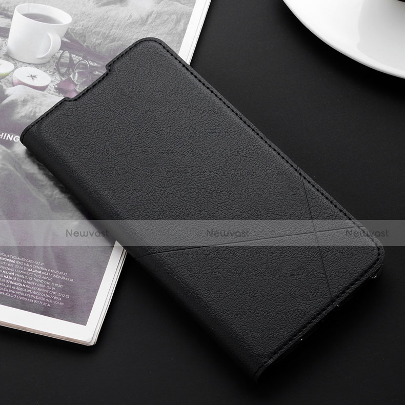 Leather Case Stands Flip Cover T08 Holder for Xiaomi Mi 9T Black