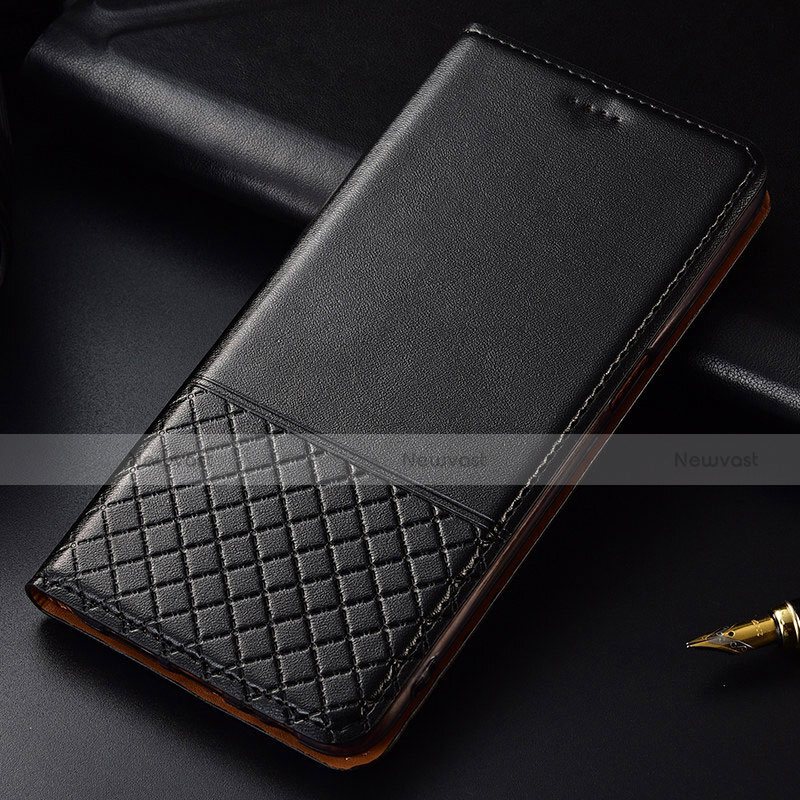 Leather Case Stands Flip Cover T09 Holder for Huawei P30 Black