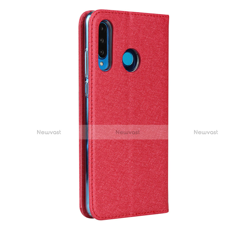 Leather Case Stands Flip Cover T09 Holder for Huawei P30 Lite