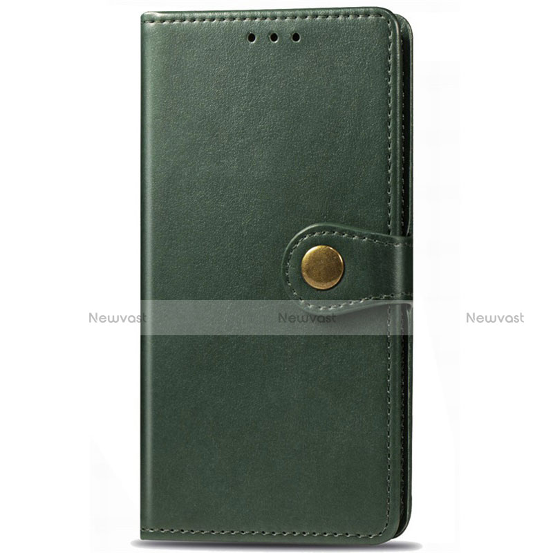 Leather Case Stands Flip Cover T09 Holder for Huawei P40 Green