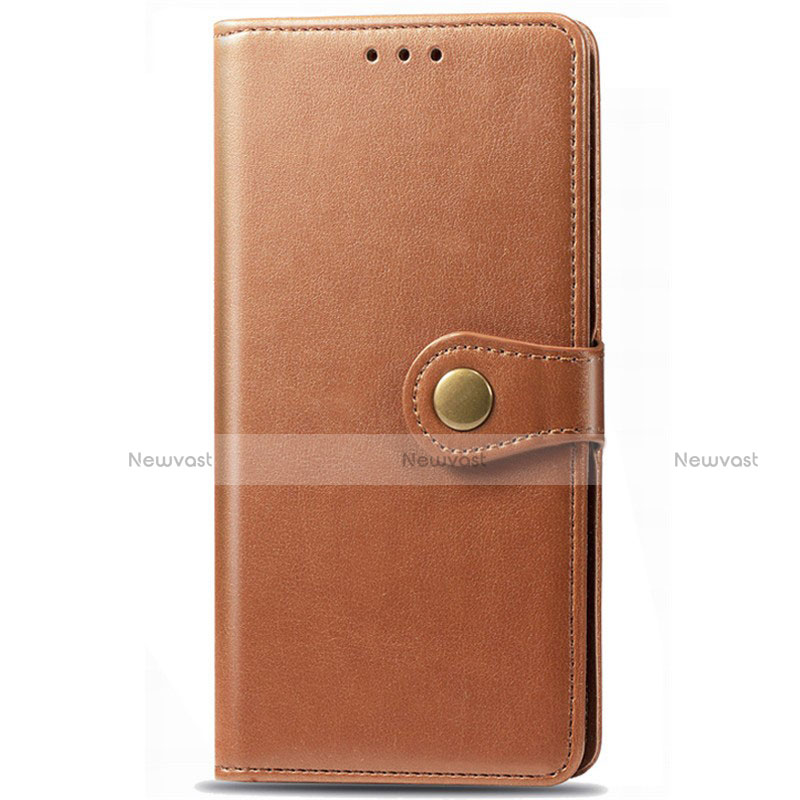 Leather Case Stands Flip Cover T09 Holder for Huawei P40 Orange