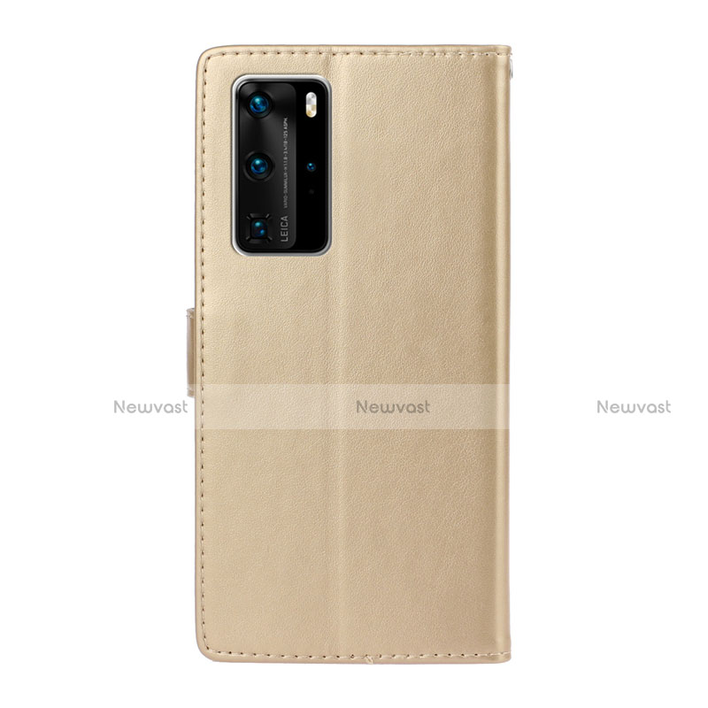 Leather Case Stands Flip Cover T09 Holder for Huawei P40 Pro